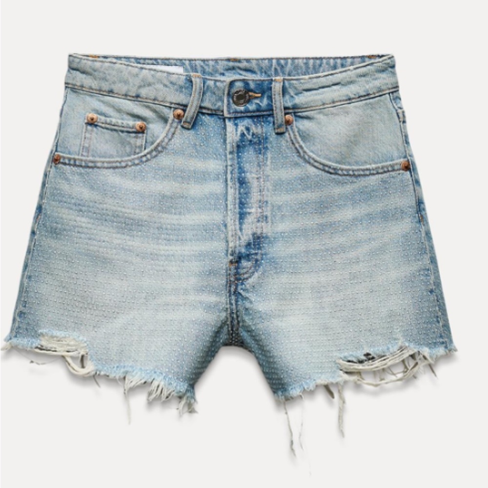 Zara Blue Denim Women's Shorts
